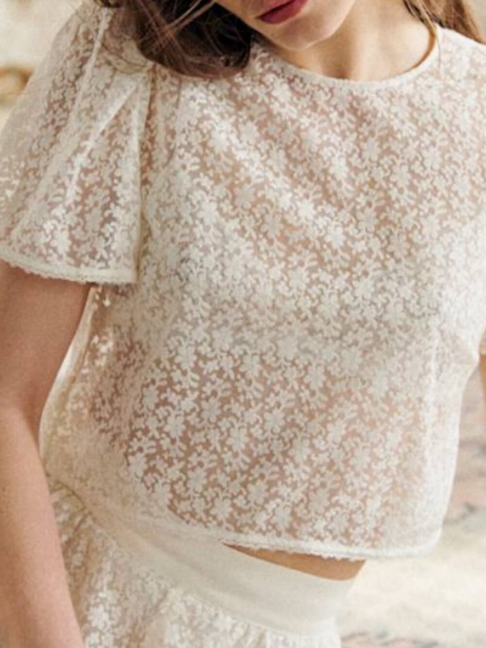 Sezane Kit Blouse Ecru - Size 12